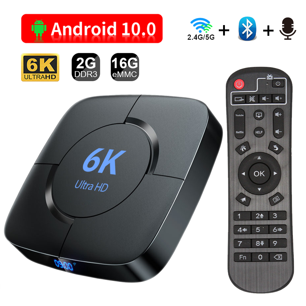   Ʈ TV ڽ  ڽ, ̵ ÷̾, ȵ̵ 10, 4GB, 32GB, 64GB, 6K TV ڽ, H.265, 3D , 2.4G, 5GHz